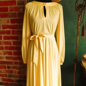 Vintage Sunshine Yellow Dress